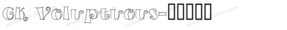 CK Voluptuous字体转换